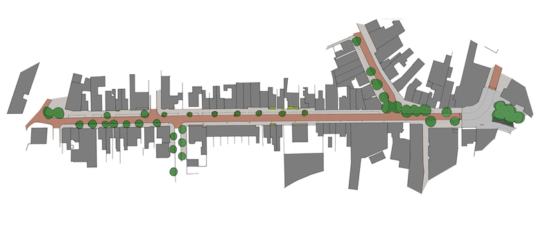 plan van Stationsstraat station Rabobank